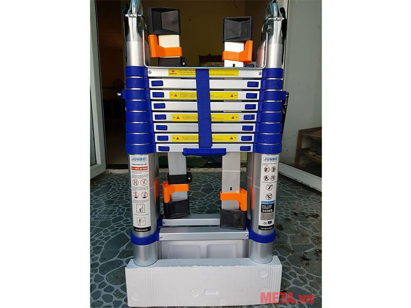 Thang rút nhôm chữ A cao cấp Jumbo A250B