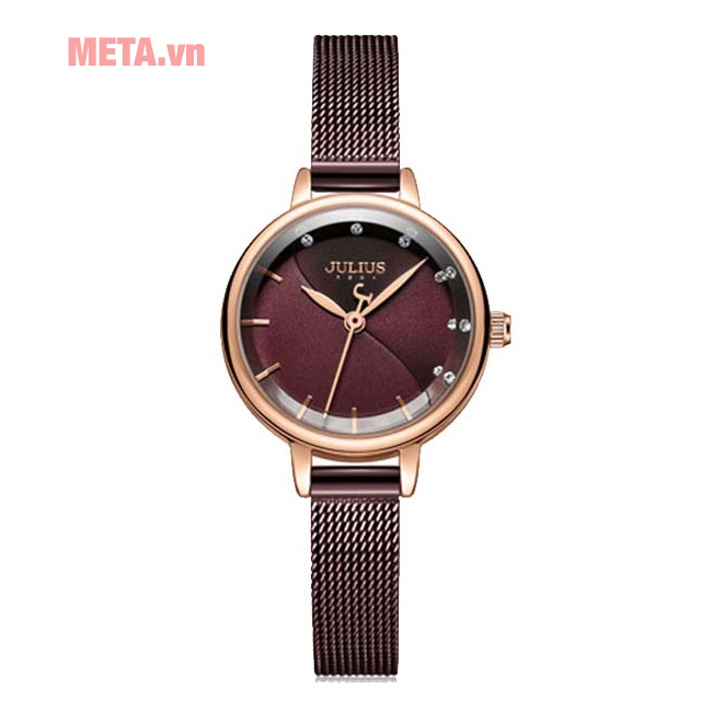 Đồng hồ nữ JA-1241 Julius Hàn Quốc dây thép