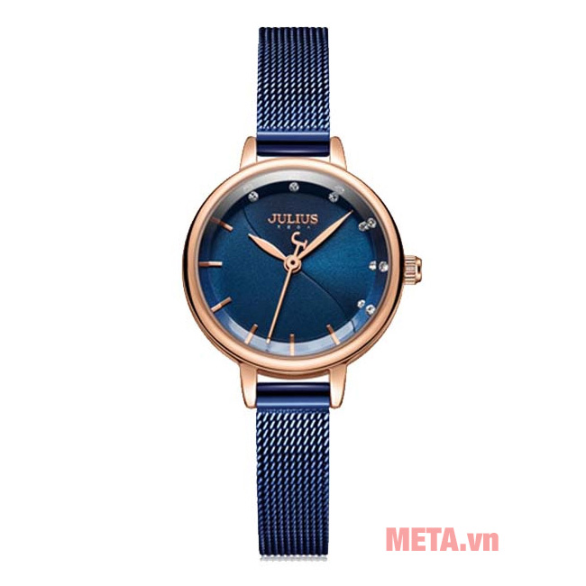 Đồng hồ nữ JA-1241 Julius Hàn Quốc dây thép