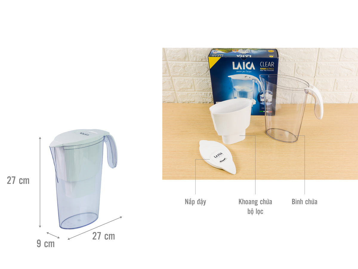 Bình lọc nước Laica Series 1000 (J11AA)