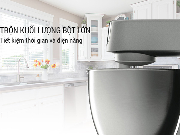 Máy trộn được nhiều loại nguyên liệu với nhau cùng lúc