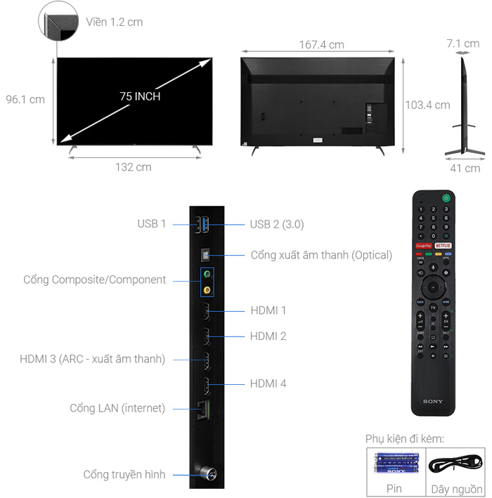 Tivi Sony Android KD-75X9000H