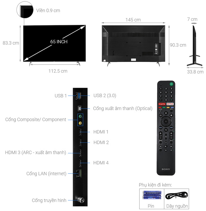 Tivi Sony Android KD-65X9000H