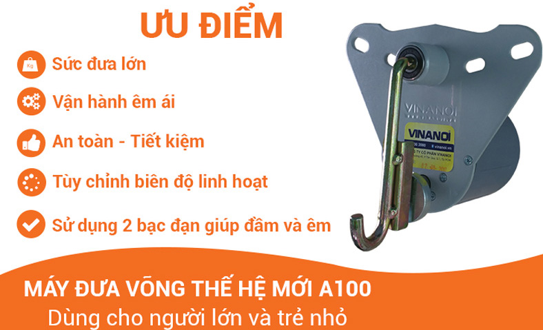 Những ưu điểm của máy đưa võng