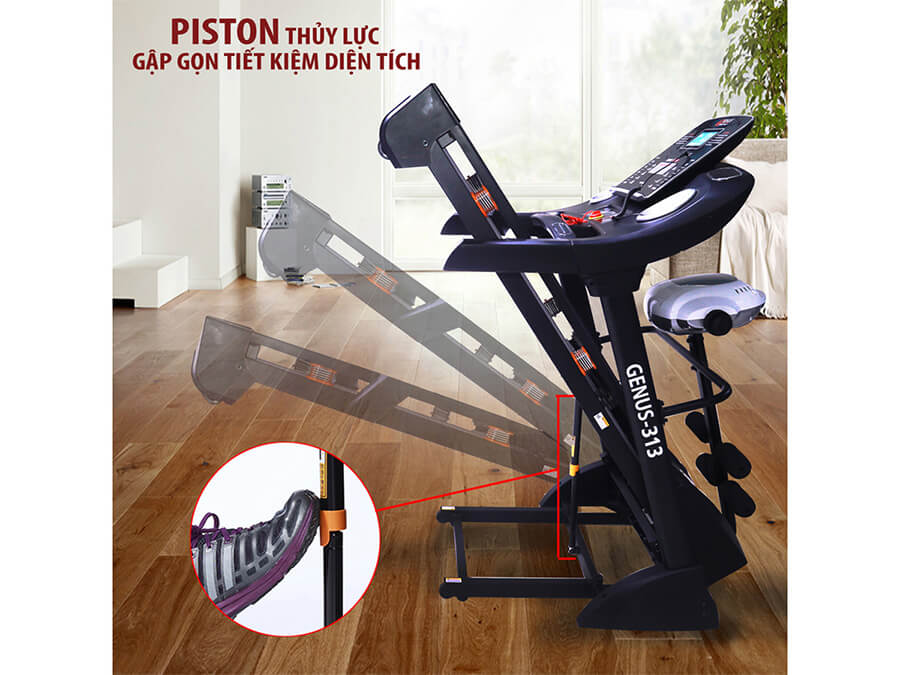 Máy chạy điện 4 chức năng Genus-313IW