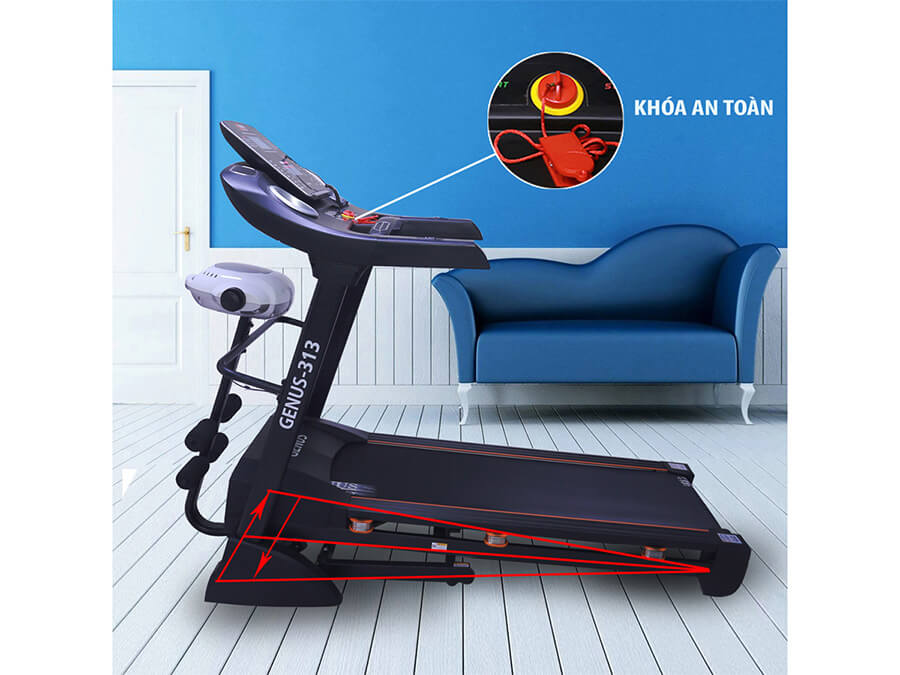 Máy chạy điện 4 chức năng Genus-313IW