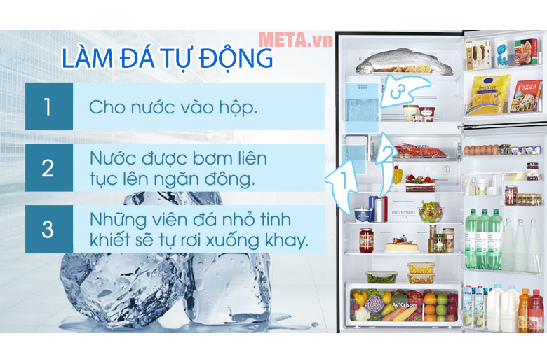 Tủ lạnh Toshiba inverter GR-AG66VA-X 608 lít, mặt gương