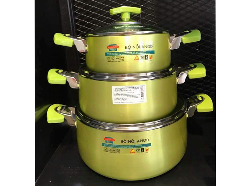 bộ nồi nhôm Anod  