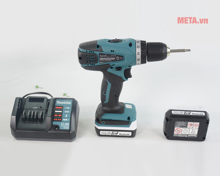 Máy khoan vặn vít dùng pin Makita DF347DWE 14.4V