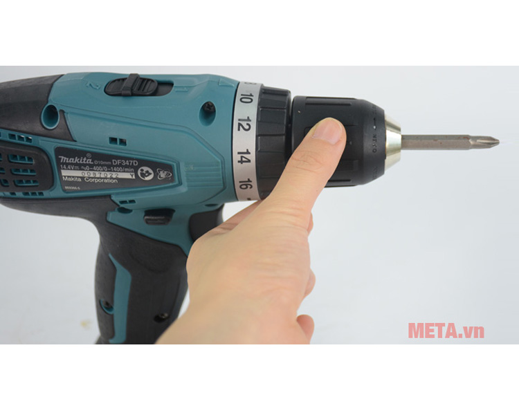 Máy khoan vặn vít dùng pin Makita DF347DWE 14.4V