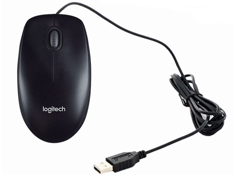 Chuột quang có dây Logitech M100R cầm nắm mà không sợ đau tay