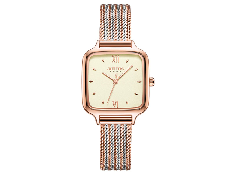 Đồng hồ nữ JA-1264 Julius Hàn Quốc dây thép
