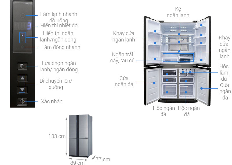 Tủ lạnh dung tích lớn