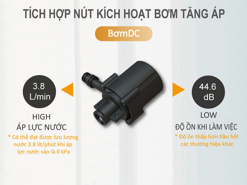 Nút bơm kích hoạt bơm tăng áp