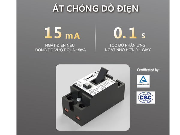 Át chống dò diện, an toàn