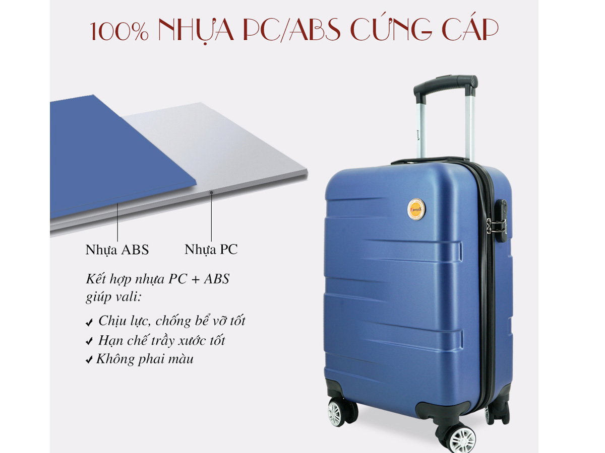 Thân làm từ nhựa ABS cứng cáp