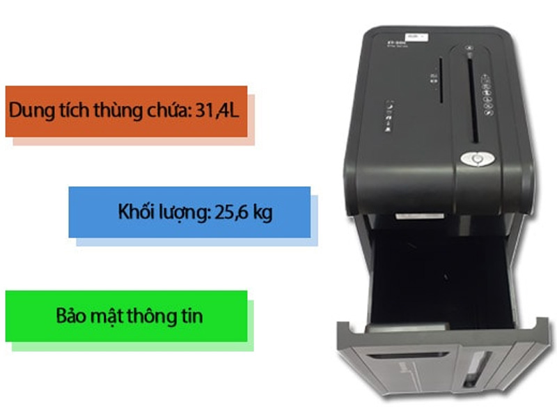 Những tính năng nổi bật của máy hủy tài liệu