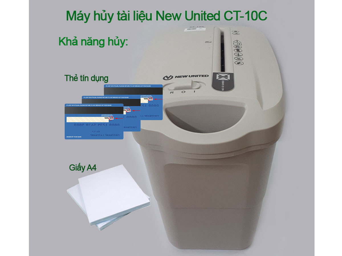 Máy hủy được thẻ tín dụng