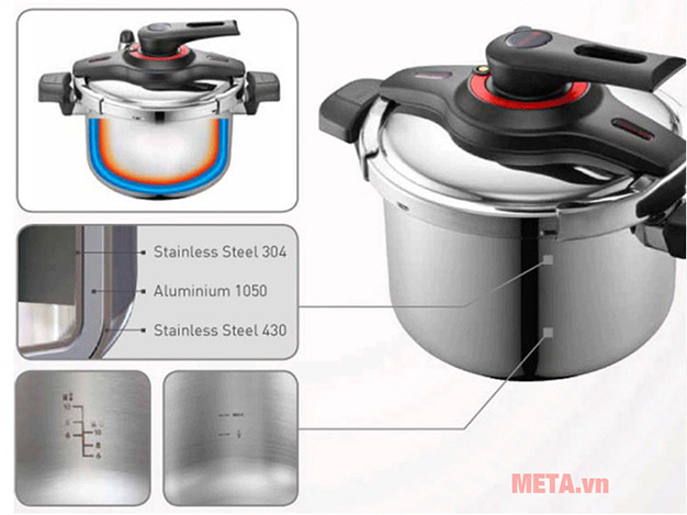 Nồi áp suất inox PoongNyun VTGPC-10 - 5.5 lít