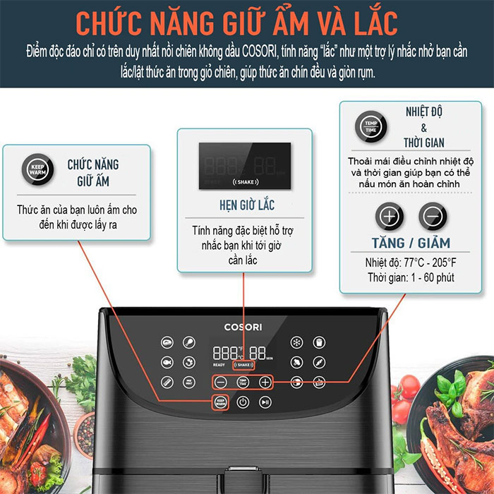 Nồi chiên không dầu Cosori CP158-AF