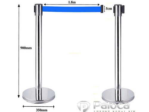 Cột chắn inox trắng Paloca