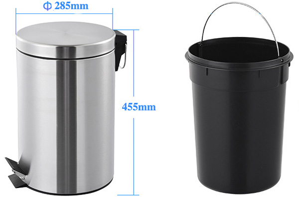 Thùng rác inox đạp chân Paloca