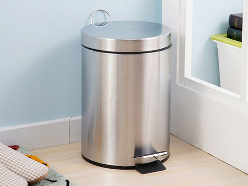 Thùng rác inox đạp chân 12l