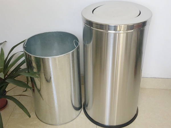 Thùng rác inox nắp lật nhỏ Paloca