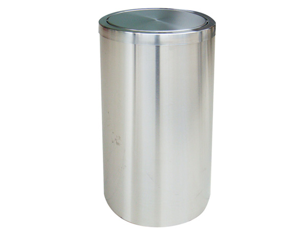 Thùng rác inox trắng nắp lật Paloca (300mm x 600mm)