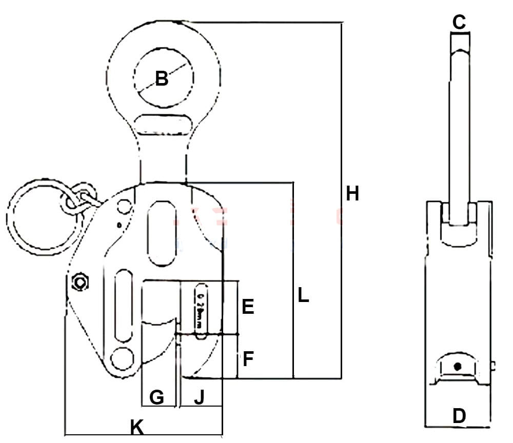 Kẹp tôn đứng  