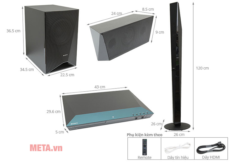 Dàn âm thanh 5.1 Bluray Sony BDV-E6100 (1.000W)