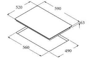 Bếp từ Cata IB 6203 BK