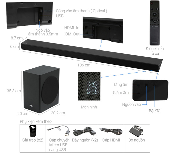 Loa thanh soundbar Samsung HW-R650