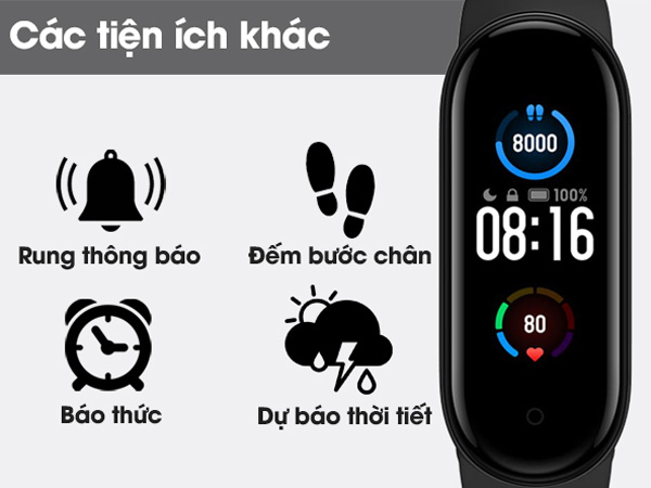 Vòng đeo tay thông minh Mi Band 5