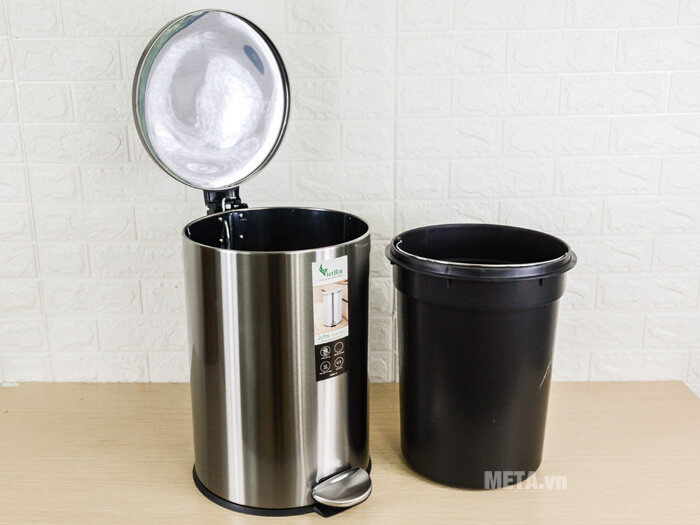 Thùng rác inox Vietbin VB-087