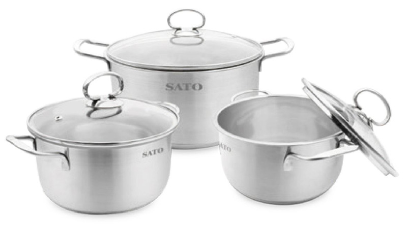 Bộ nồi inox 3 đáy