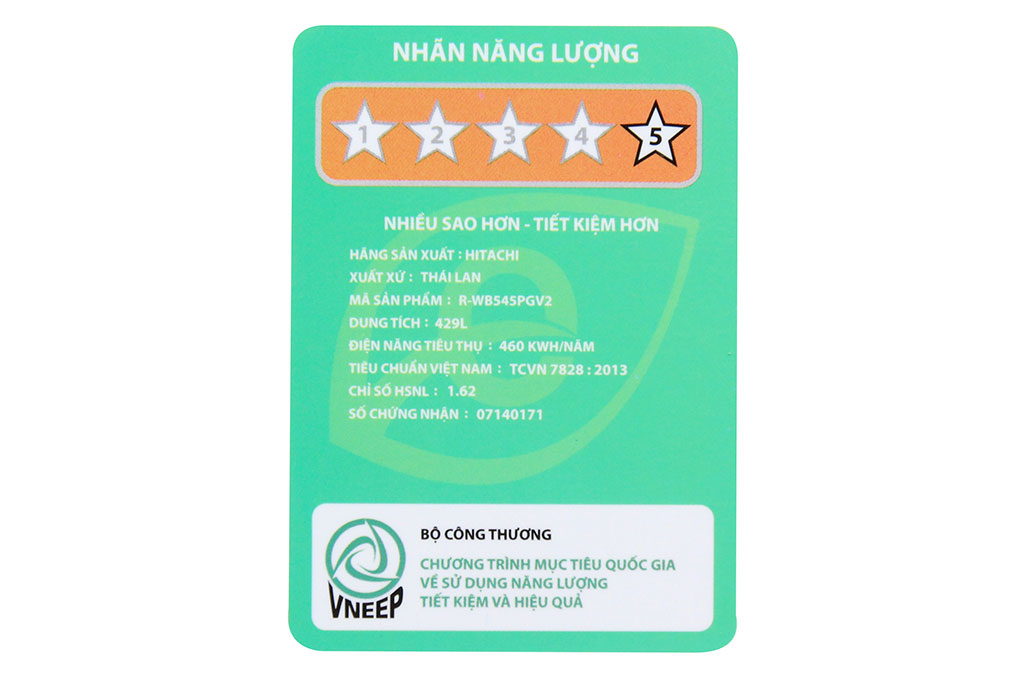 Tủ lạnh đạt 5 sao của Bộ Công thương