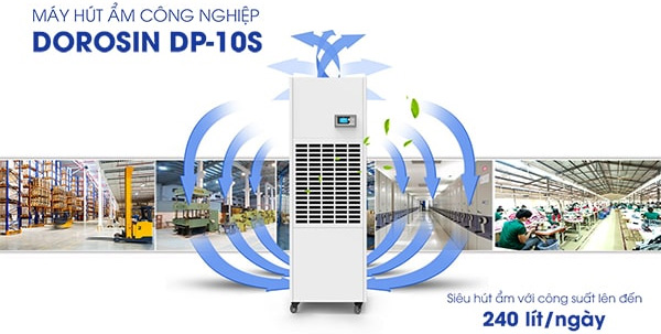 Máy hút ẩm công nghiệp Dorosin DP-10S