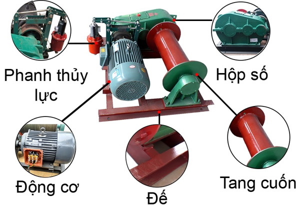 Tời kéo mặt đất Kenbo JK3 3T