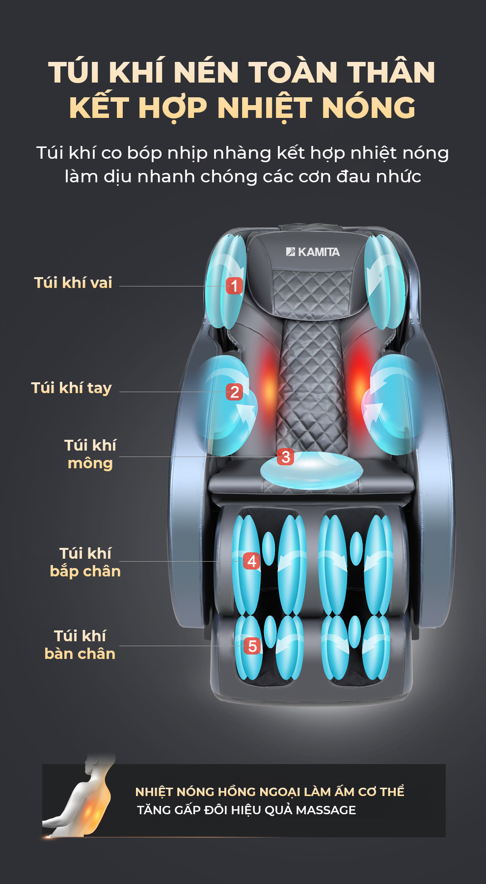 Ghế massage Kamita 