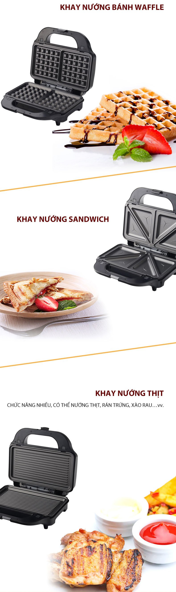 Kẹp nướng Sandwich Tiross TS9655