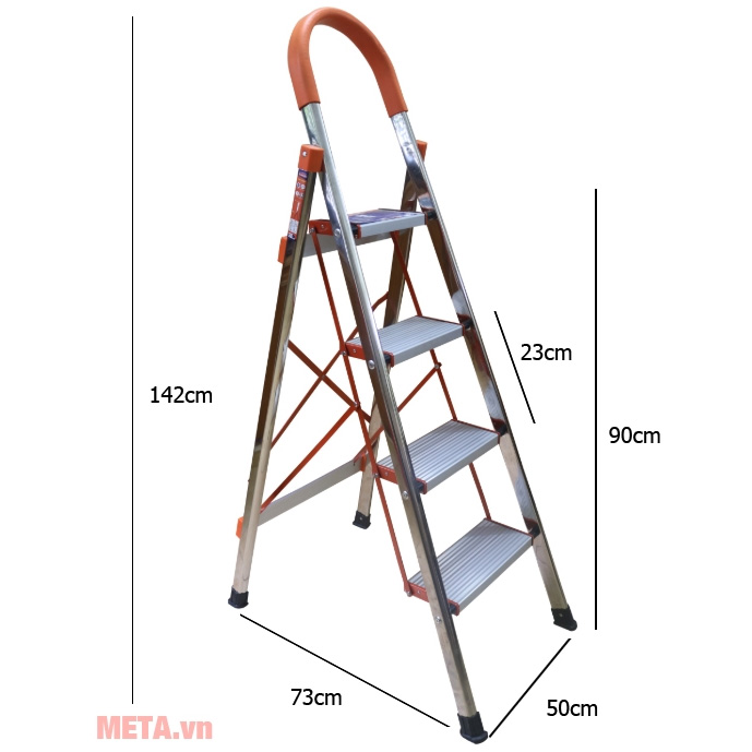 Thang ghế inox Ameca AMG-4IN