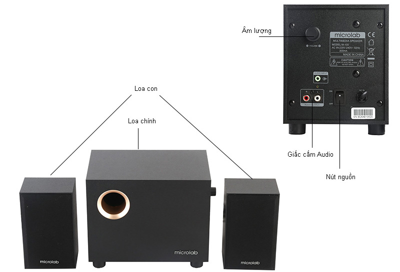 Loa Microlab M105