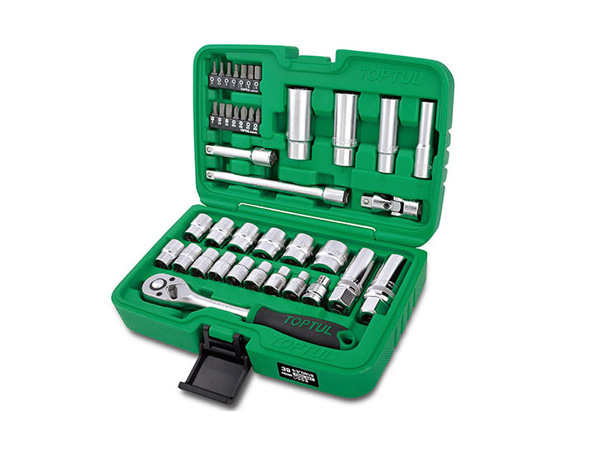 Hộp dụng cụ xách tay 3/8" 12PT 39 chi tiết Toptul GCAI3902