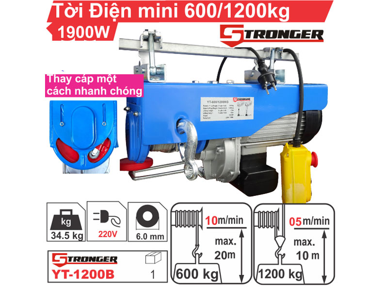 Tời điện mini Stronger YT-1200B