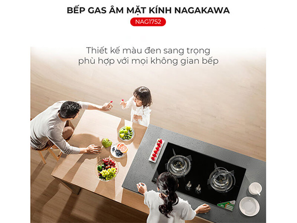 Bếp gas âm Nagakawa NAG1752
