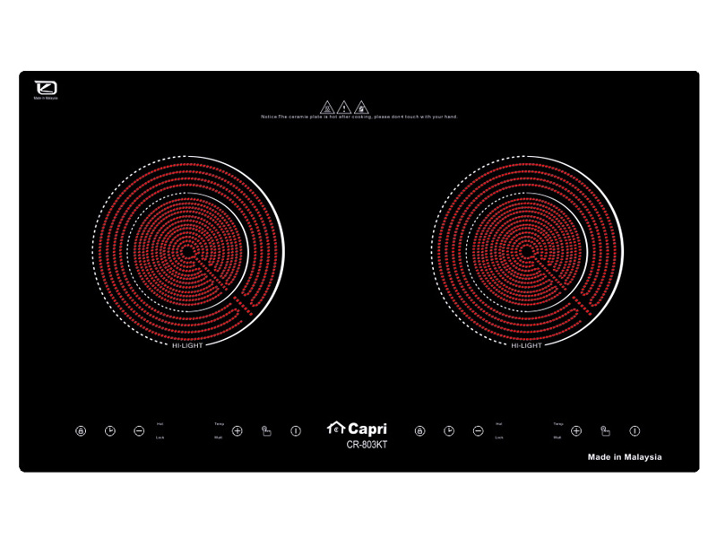 Bếp hồng ngoại đôi Capri CR 803 KT