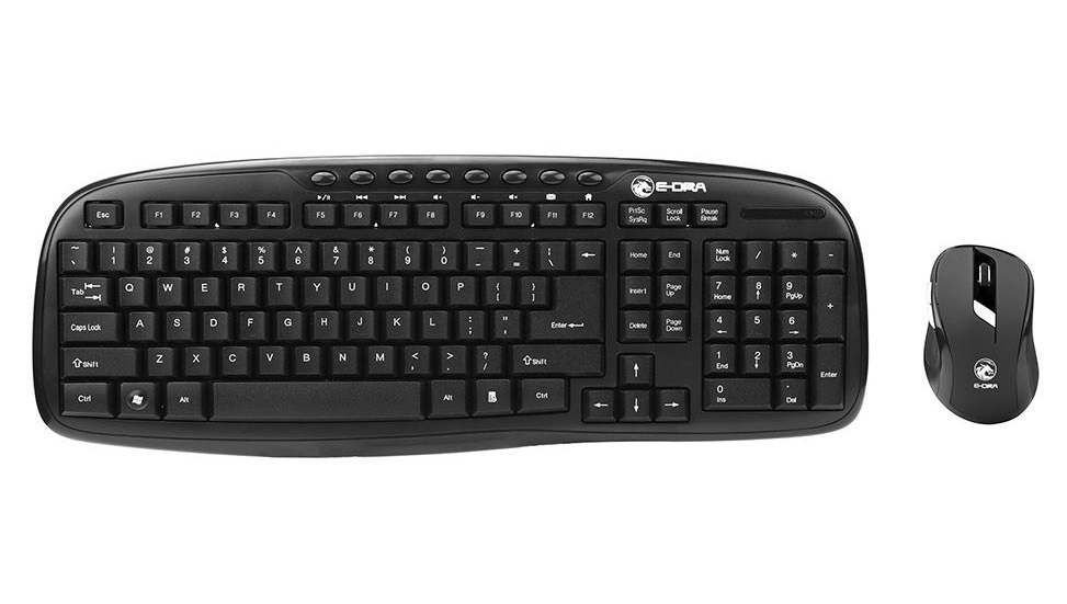 Bộ bàn phím chuột không dây E-Dra EC888BK