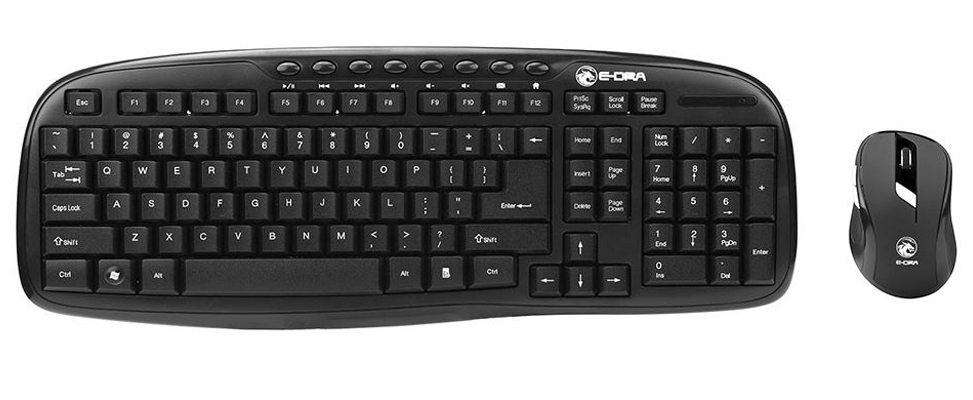 Bộ bàn phím chuột không dây E-Dra EC888BK