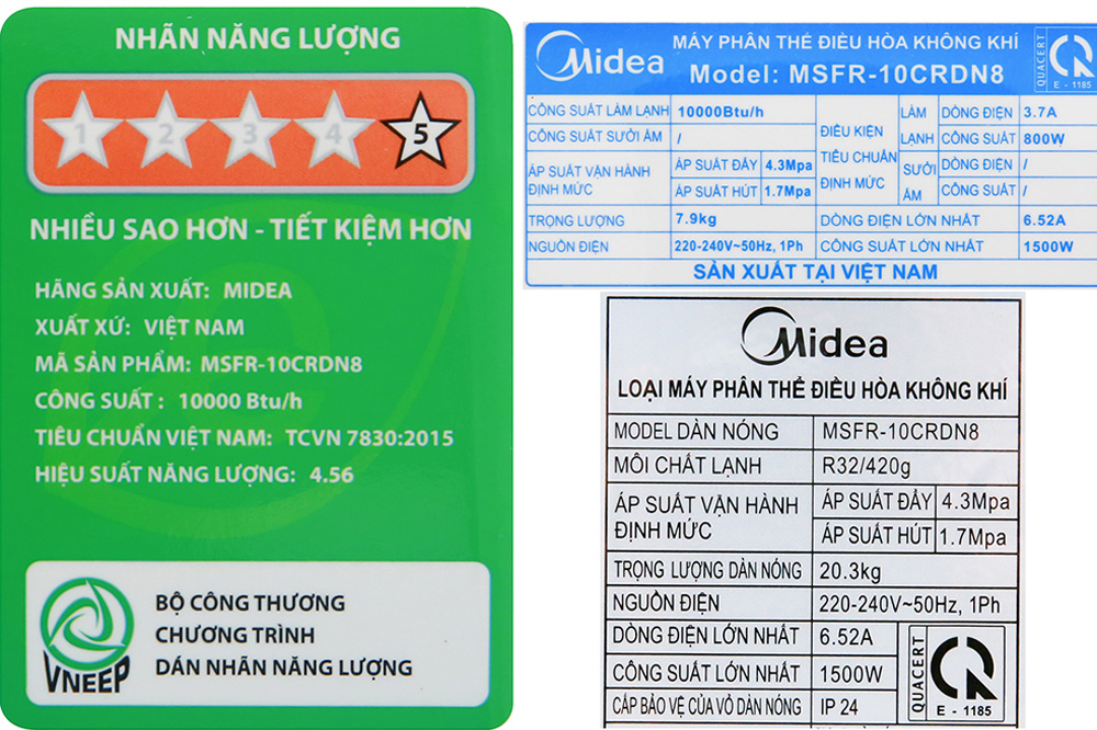 Đạt chứng nhận Nhãn năng lượng